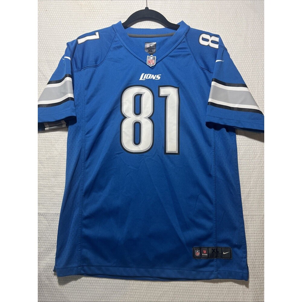 Calvin Johnson Detroit Lions Nike On Field Jersey Youth XL Home Blue